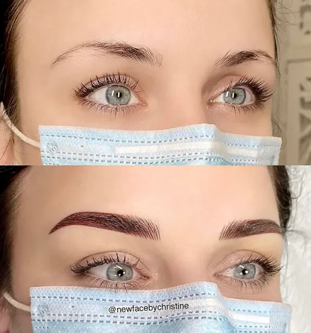 Combo Brows / Microshading result by New Face by Christine, NYC — photo 10