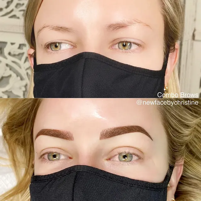 Combo Brows / Microshading result by New Face by Christine, NYC — photo 28