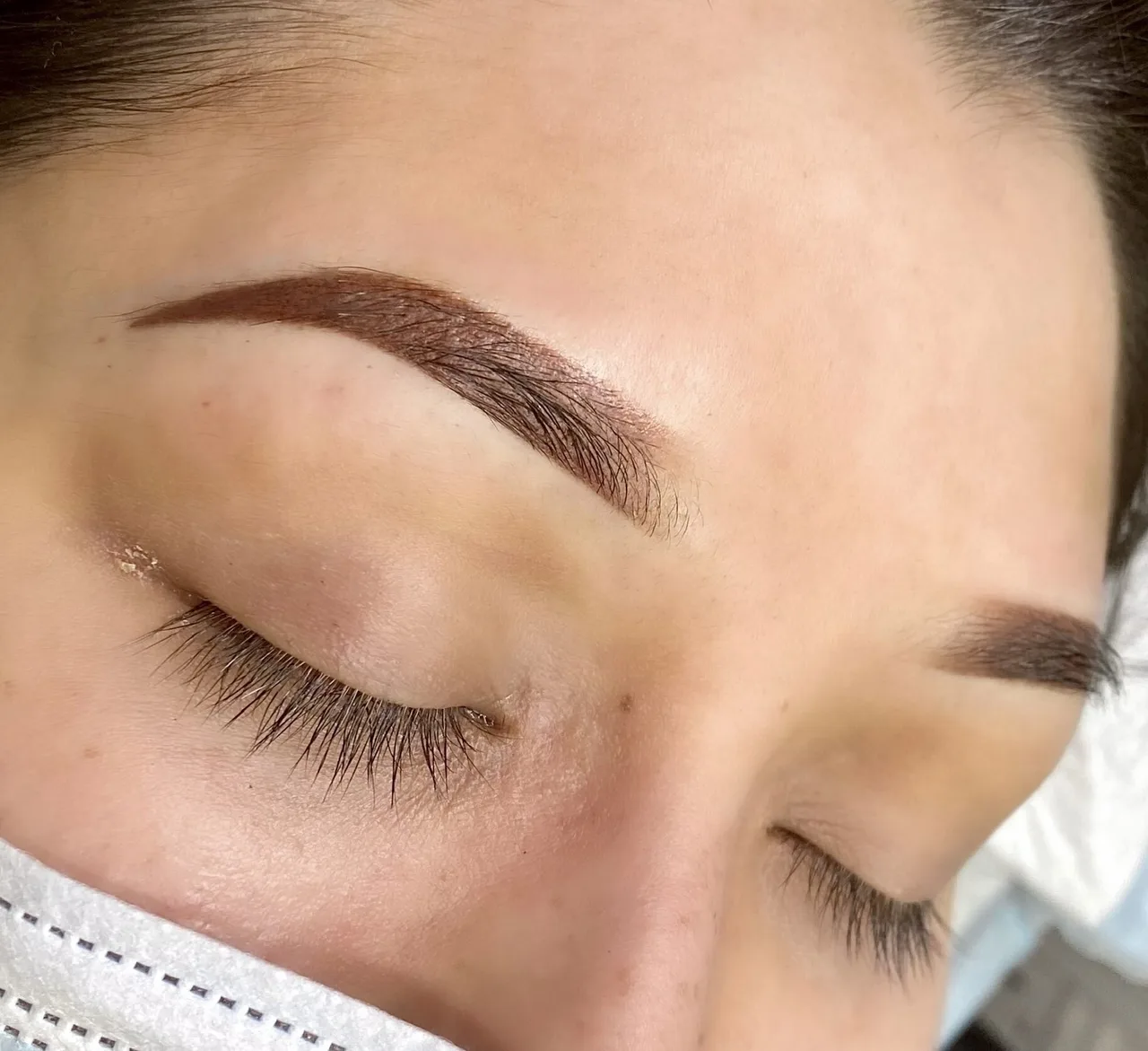 Soft powder brows tattoo