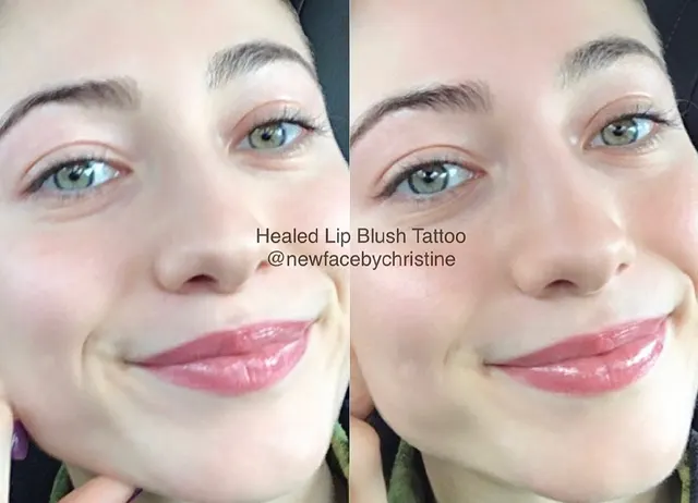 Lip Blush Tattoo result by New Face by Christine, NYC — photo 1