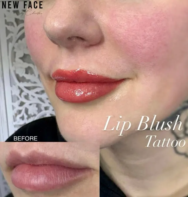 Lip Blush Tattoo result by New Face by Christine, NYC — photo 23