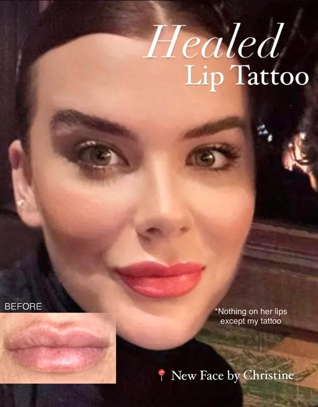 Lip Blush Tattoo result by New Face by Christine, NYC — photo 27