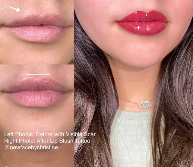 Lip Blush Tattoo result by New Face by Christine, NYC — photo 37