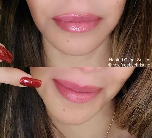 Lip Blush Tattoo result by New Face by Christine, NYC — photo 41