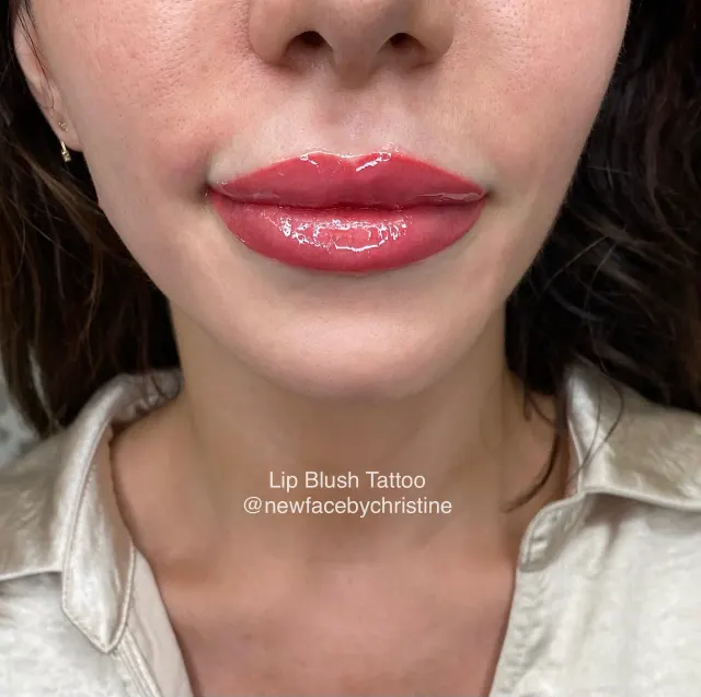 Lip Blush Tattoo result by New Face by Christine, NYC — photo 49