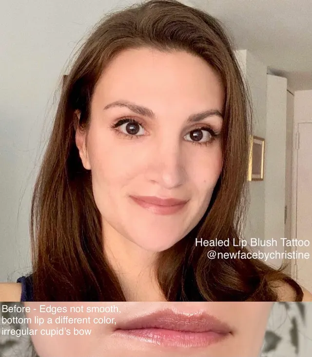 Lip Blush Tattoo result by New Face by Christine, NYC — photo 56