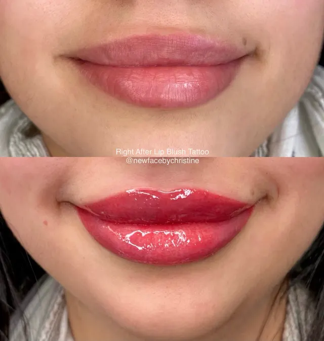 Lip Blush Tattoo result by New Face by Christine, NYC — photo 62