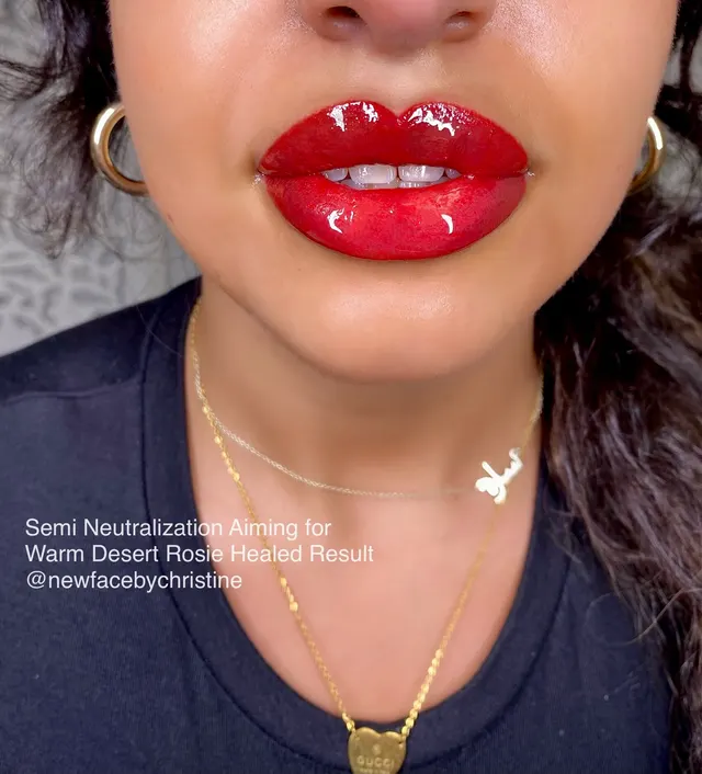 Lip Blush Tattoo result by New Face by Christine, NYC — photo 75