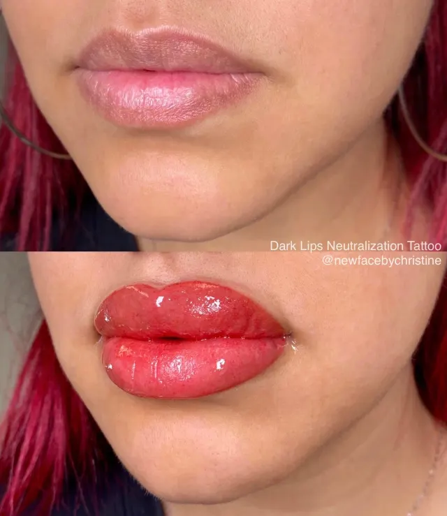 Lip Blush Tattoo result by New Face by Christine, NYC — photo 77