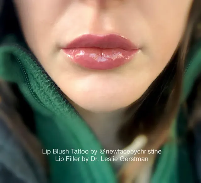 Lip Blush Tattoo result by New Face by Christine, NYC — photo 90
