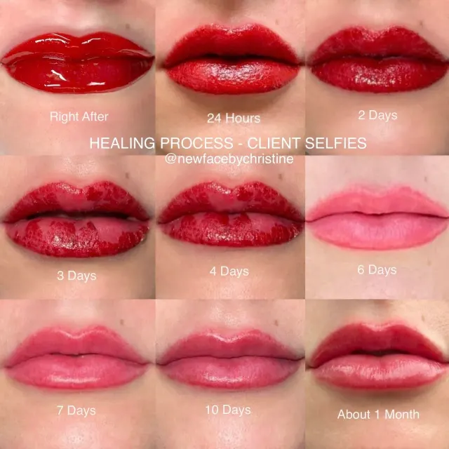 Lip Blush Tattoo result by New Face by Christine, NYC — photo 91