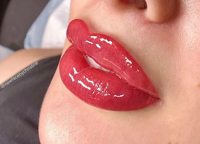 Lip Blush Tattoo result by New Face by Christine, NYC — photo 97