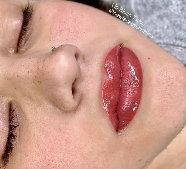 Lip Blush Tattoo result by New Face by Christine, NYC — photo 102