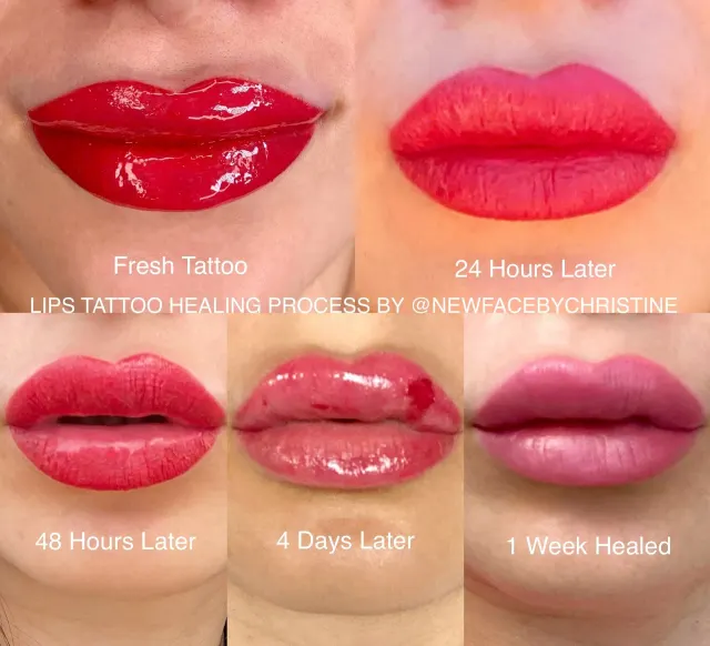 Lip Blush Tattoo result by New Face by Christine, NYC — photo 105