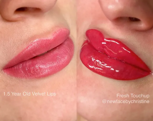 Lip Blush Tattoo result by New Face by Christine, NYC — photo 116