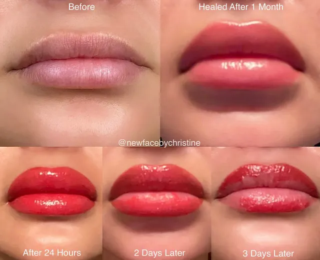 Lip Blush Tattoo result by New Face by Christine, NYC — photo 126