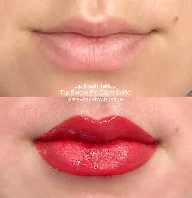 Lip Blush Tattoo result by New Face by Christine, NYC — photo 128