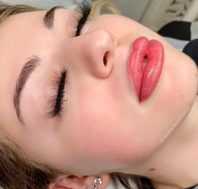 Lip Blush Tattoo result by New Face by Christine, NYC — photo 133