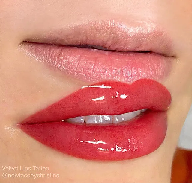 Lip Blush Tattoo result by New Face by Christine, NYC — photo 136