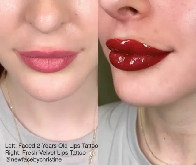 Lip Blush Tattoo result by New Face by Christine, NYC — photo 148