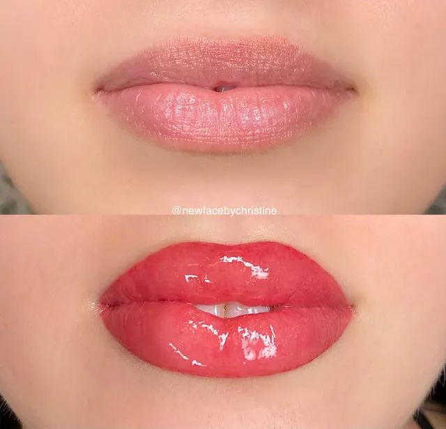 Lip Blush Tattoo result by New Face by Christine, NYC — photo 150