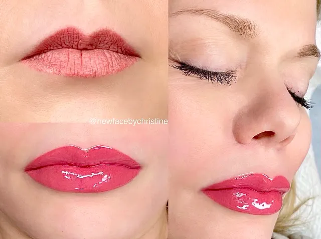 Lip Blush Tattoo result by New Face by Christine, NYC — photo 152