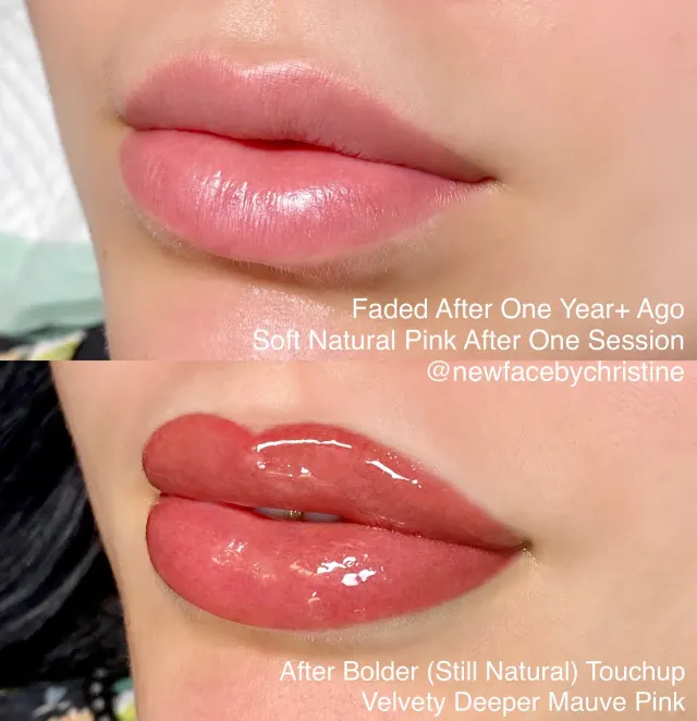 Lip Blush Tattoo result by New Face by Christine, NYC — photo 154
