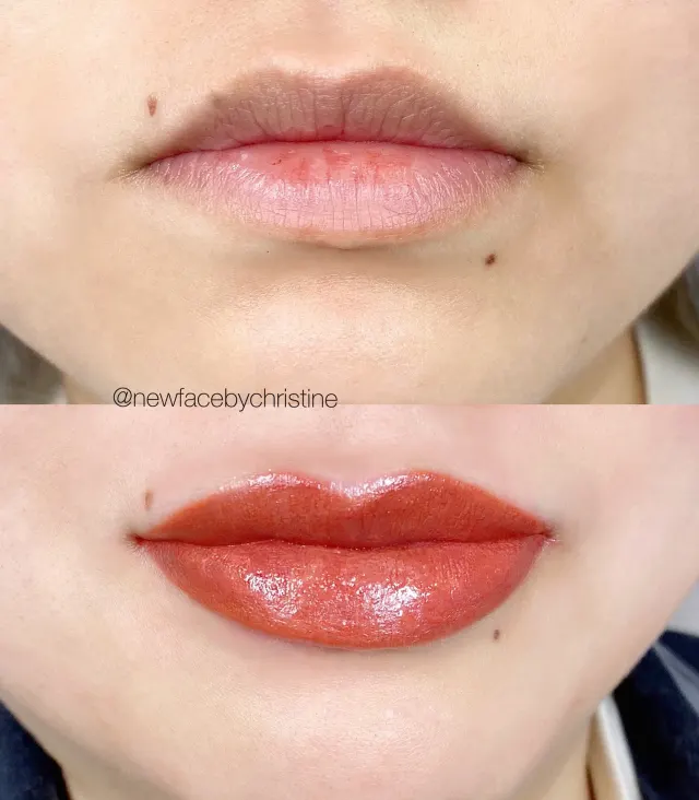Lip Blush Tattoo result by New Face by Christine, NYC — photo 157