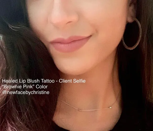 Lip Blush Tattoo result by New Face by Christine, NYC — photo 161