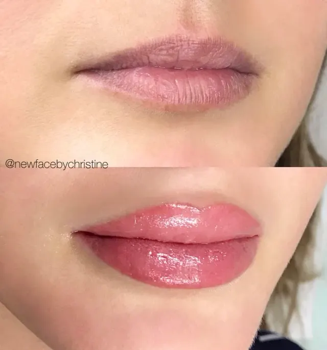 Lip Blush Tattoo result by New Face by Christine, NYC — photo 165