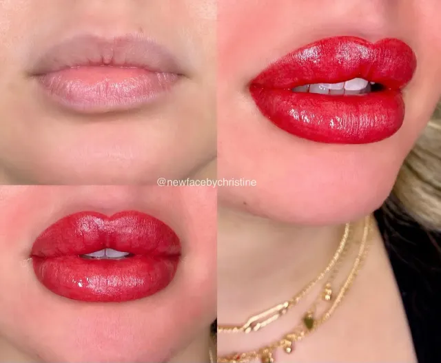 Lip Blush Tattoo result by New Face by Christine, NYC — photo 168