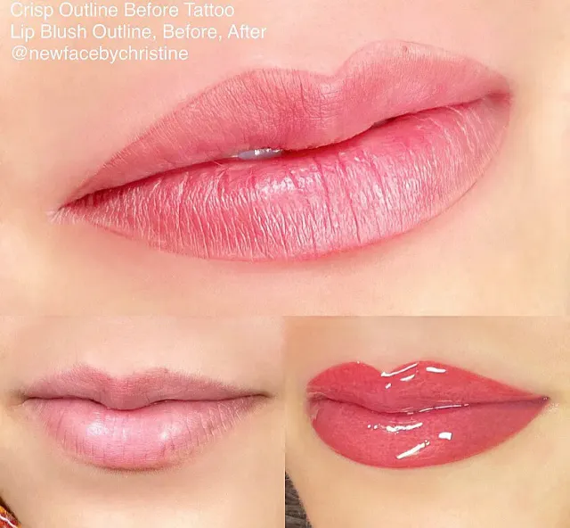 Lip Blush Tattoo result by New Face by Christine, NYC — photo 175