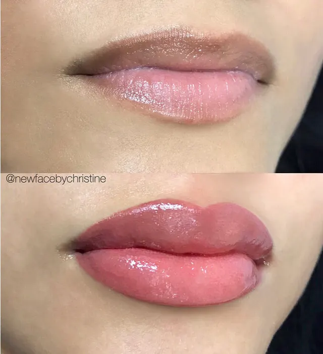Lip Blush Tattoo result by New Face by Christine, NYC — photo 176