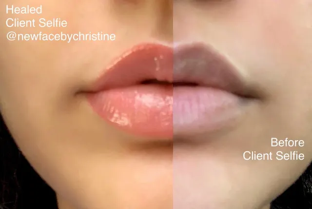 Lip Blush Tattoo result by New Face by Christine, NYC — photo 180