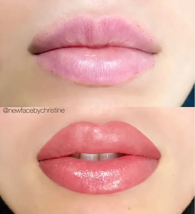 Lip Blush Tattoo result by New Face by Christine, NYC — photo 198