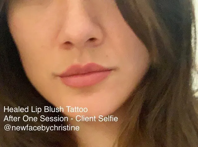Lip Blush Tattoo result by New Face by Christine, NYC — photo 223