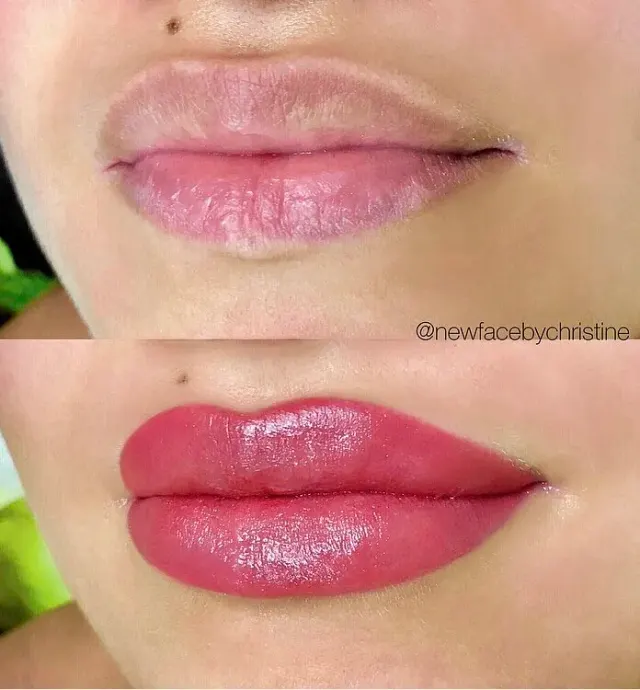Lip Blush Tattoo result by New Face by Christine, NYC — photo 225