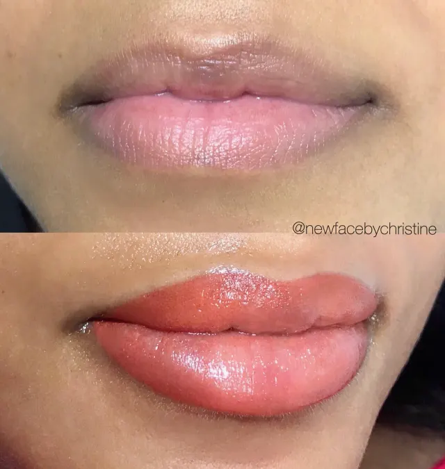 Lip Blush Tattoo result by New Face by Christine, NYC — photo 230