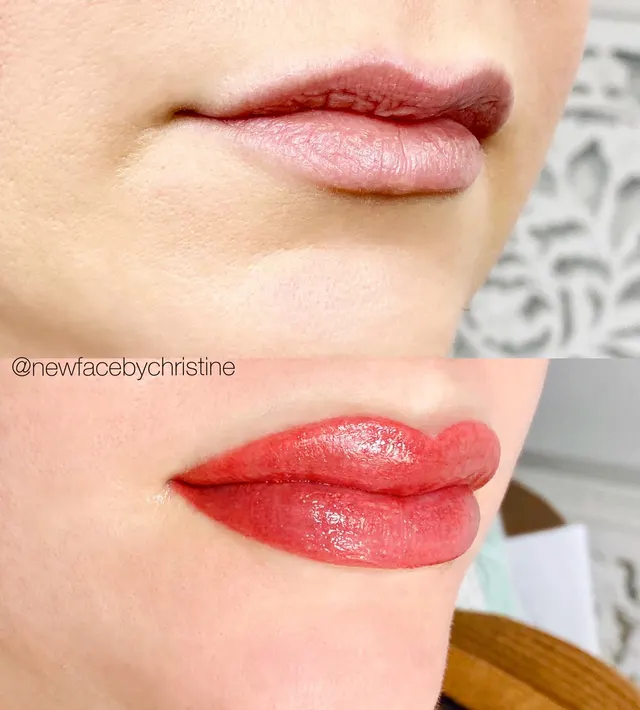 Lip Blush Tattoo result by New Face by Christine, NYC — photo 235