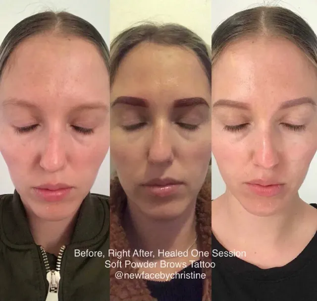 Soft Ombré Powder Brows result by New Face by Christine, NYC — photo 8