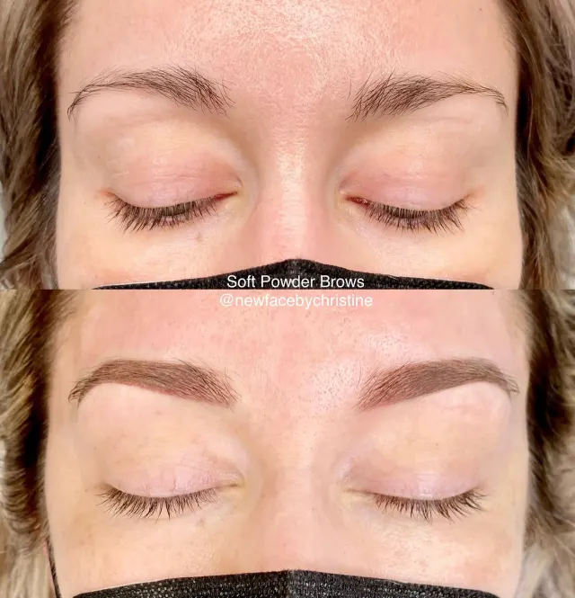 Soft Ombré Powder Brows result by New Face by Christine, NYC — photo 26