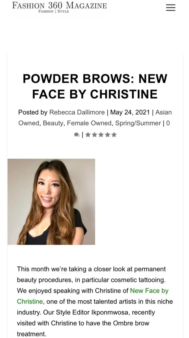 Soft Ombré Powder Brows result by New Face by Christine, NYC — photo 32