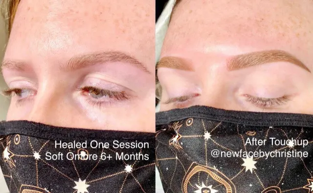 Soft Ombré Powder Brows result by New Face by Christine, NYC — photo 35