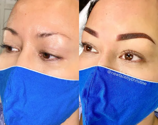Soft Ombré Powder Brows result by New Face by Christine, NYC — photo 37