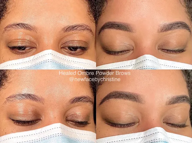 Soft Ombré Powder Brows result by New Face by Christine, NYC — photo 39