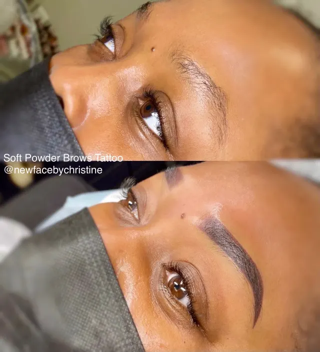 Soft Ombré Powder Brows result by New Face by Christine, NYC — photo 43