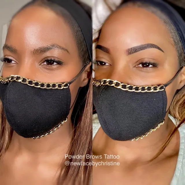 Soft Ombré Powder Brows result by New Face by Christine, NYC — photo 44