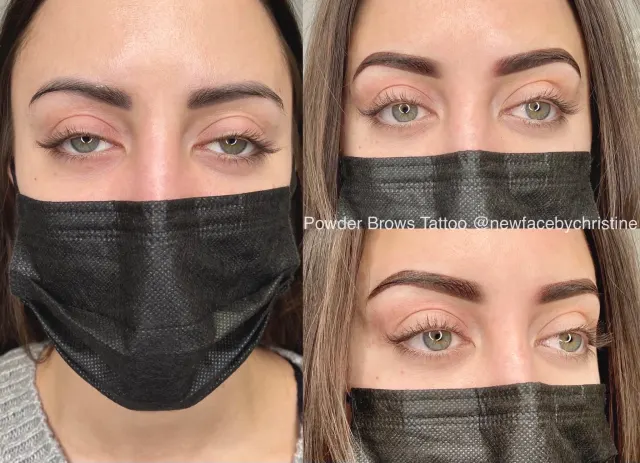 Soft Ombré Powder Brows result by New Face by Christine, NYC — photo 45