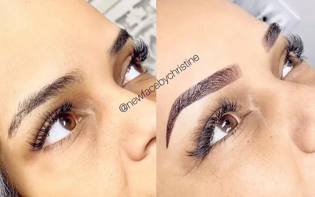 Soft Ombré Powder Brows result by New Face by Christine, NYC — photo 52