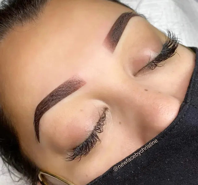 Soft Ombré Powder Brows result by New Face by Christine, NYC — photo 53
